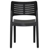 Garden Chairs 2 pcs Anthracite Polypropylene