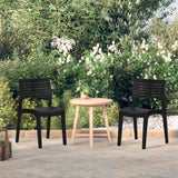 vidaXL Garden Chairs 2 pcs Anthracite Polypropylene