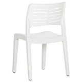 vidaXL Garden Chairs 2 pcs White Polypropylene