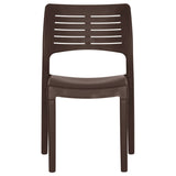 Garden Chairs 2 pcs Mocha Polypropylene