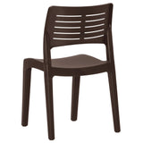 vidaXL Garden Chairs 2 pcs Mocha Polypropylene