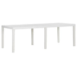 Garden Table 220x90x72 cm PP White