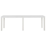 Garden Table 220x90x72 cm PP White