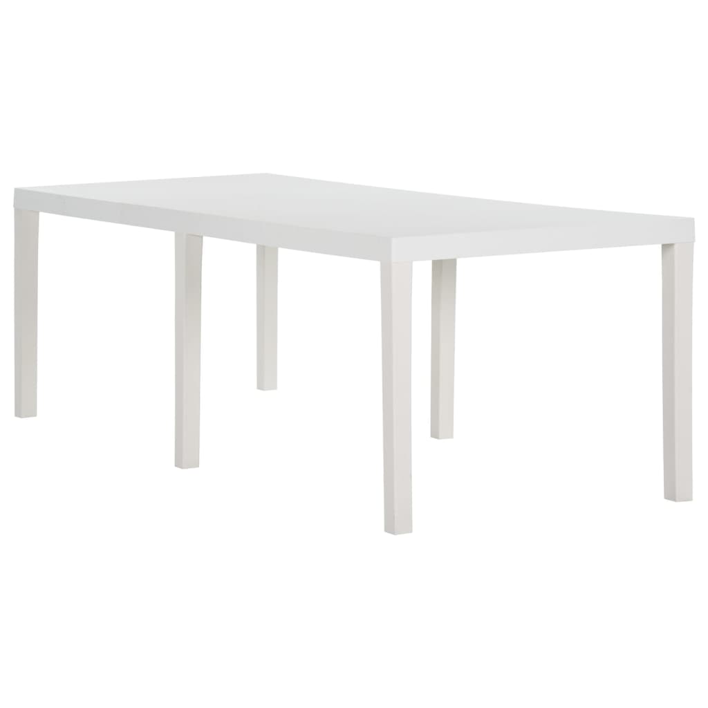 Garden Table 220x90x72 cm PP White