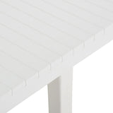 Garden Table 220x90x72 cm PP White