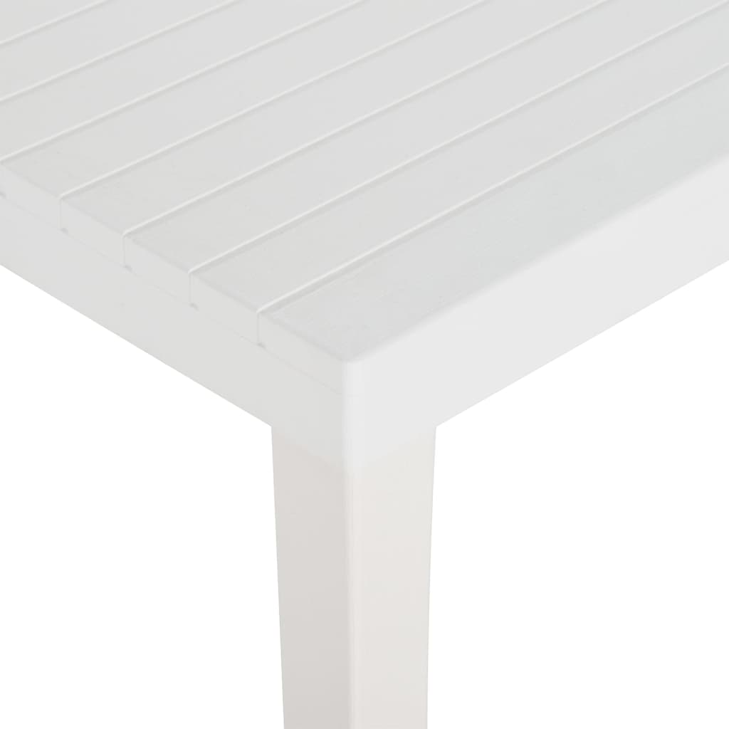 Garden Table 220x90x72 cm PP White