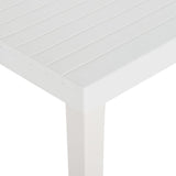Garden Table 220x90x72 cm PP White