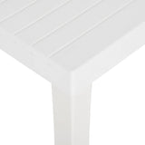 Garden Table 150x90x72 cm PP White