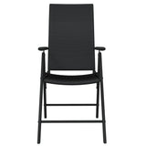 3 Piece Garden Dining Set Black