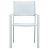9 Piece Garden Dining Set White