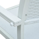 9 Piece Garden Dining Set White
