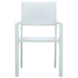 5 Piece Garden Dining Set White