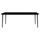 9 Piece Garden Dining Set White