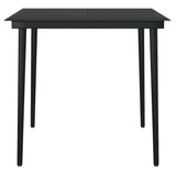 3 Piece Garden Dining Set Black