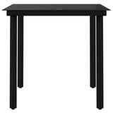 5 Piece Outdoor Dining Set Black