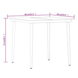 3 Piece Garden Dining Set Black