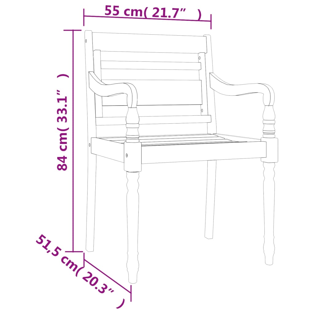 5 Piece Garden Dining Set Solid Wood Teak