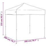 Folding Party Tent Cream 2x2 m