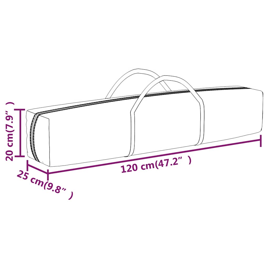 Folding Party Tent with Sidewalls Taupe 2x2 m
