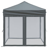 Folding Party Tent with Sidewalls Anthracite 2x2 m