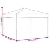 Folding Party Tent Blue 3x3 m