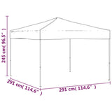 Folding Party Tent Cream 3x3 m