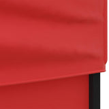 Folding Party Tent with Sidewalls Red 3x3 m