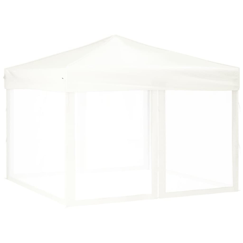 Folding Party Tent with Sidewalls White 3x3 m