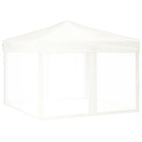 Folding Party Tent with Sidewalls White 3x3 m