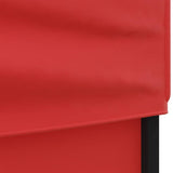 Folding Party Tent with Sidewalls Red 3x3 m