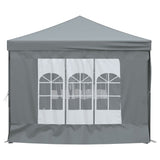 Folding Party Tent with Sidewalls Anthracite 3x6 m