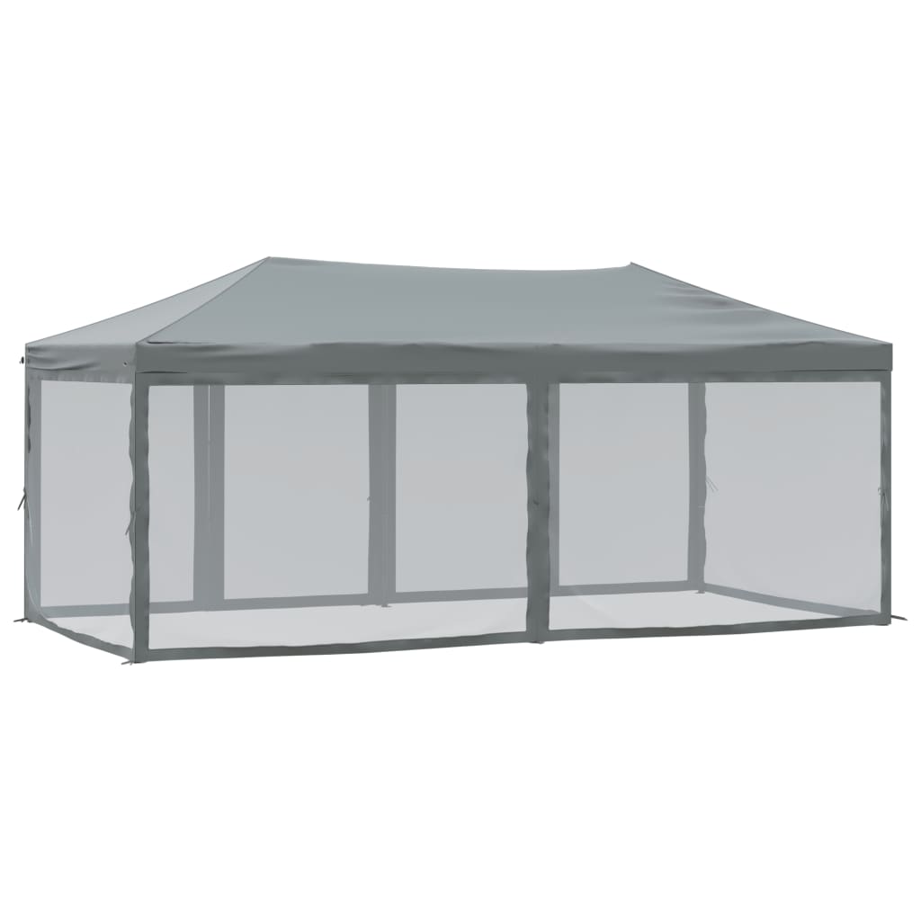 Folding Party Tent with Sidewalls Anthracite 3x6 m