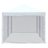 Folding Party Tent with Sidewalls White 3x6 m