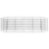 Gabion Raised Bed Galvanised Iron 190x50x50 cm
