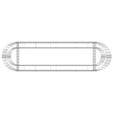 Gabion Raised Bed Galvanised Iron 190x50x50 cm