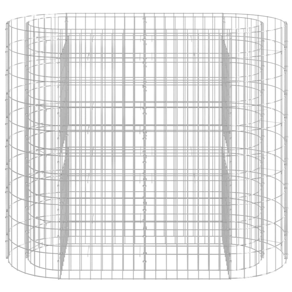 Gabion Raised Bed Galvanised Iron 120x50x100 cm
