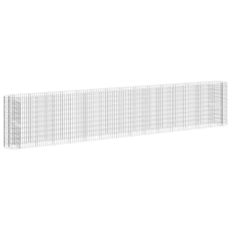 Gabion Raised Bed Galvanised Iron 540x50x100 cm