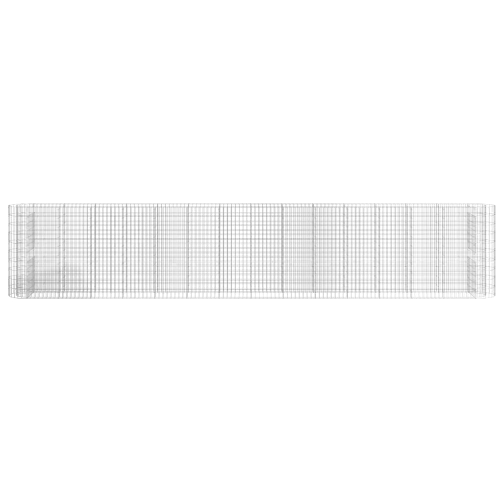 Gabion Raised Bed Galvanised Iron 540x50x100 cm