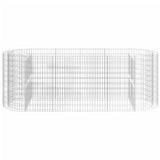 Gabion Raised Bed Galvanised Iron 300x100x100 cm