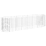 Gabion Raised Bed Galvanised Iron 400x100x100 cm