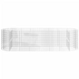 Gabion Raised Bed Galvanised Iron 400x100x100 cm
