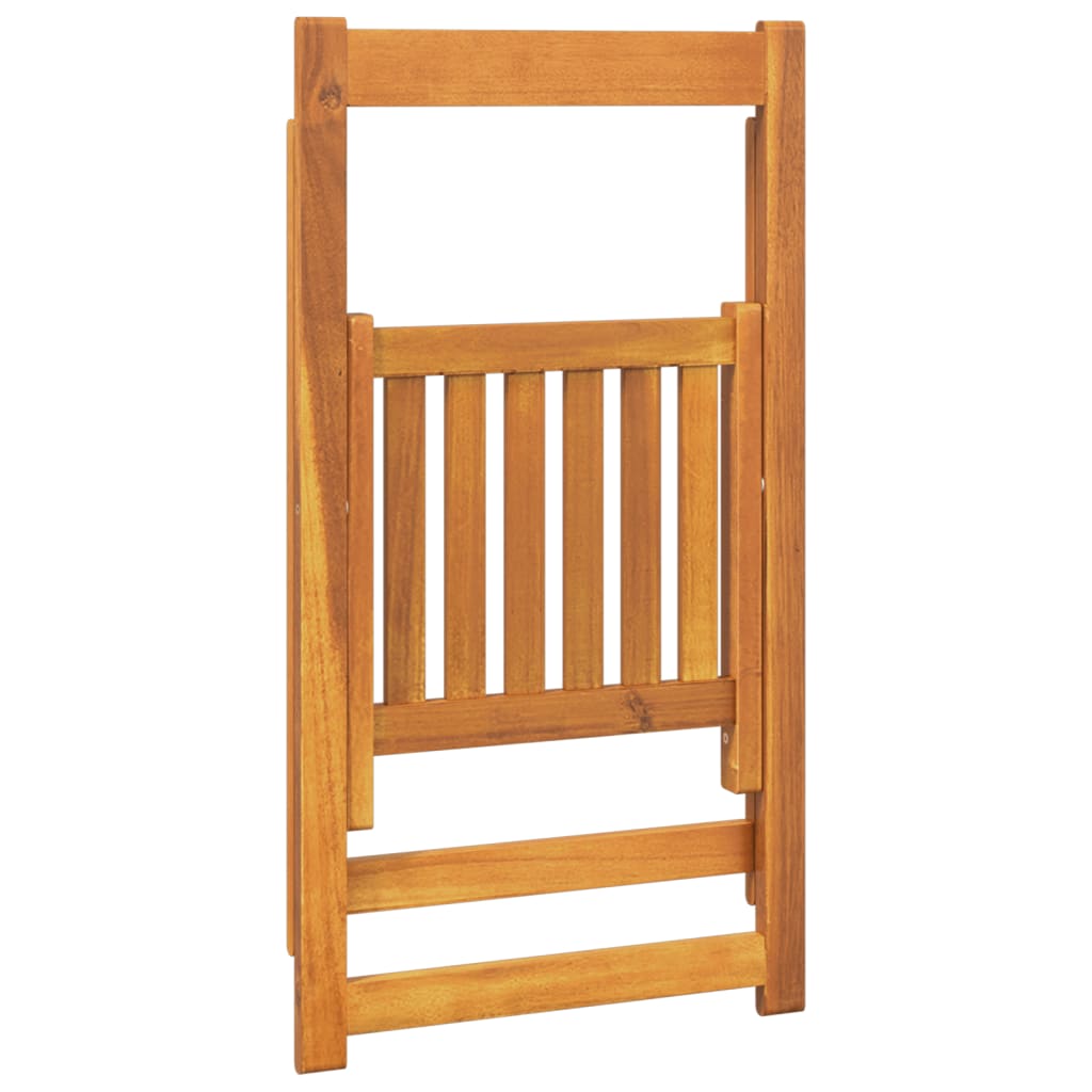 Folding Garden Chairs 4 pcs Solid Wood Acacia