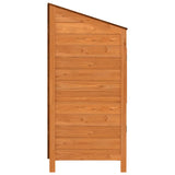 Garden Shed Brown 55x52x112 cm Solid Wood Fir