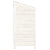 Garden Shed White 102x52x112 cm Solid Wood Fir