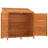 Garden Shed Brown 102x52x112 cm Solid Wood Fir