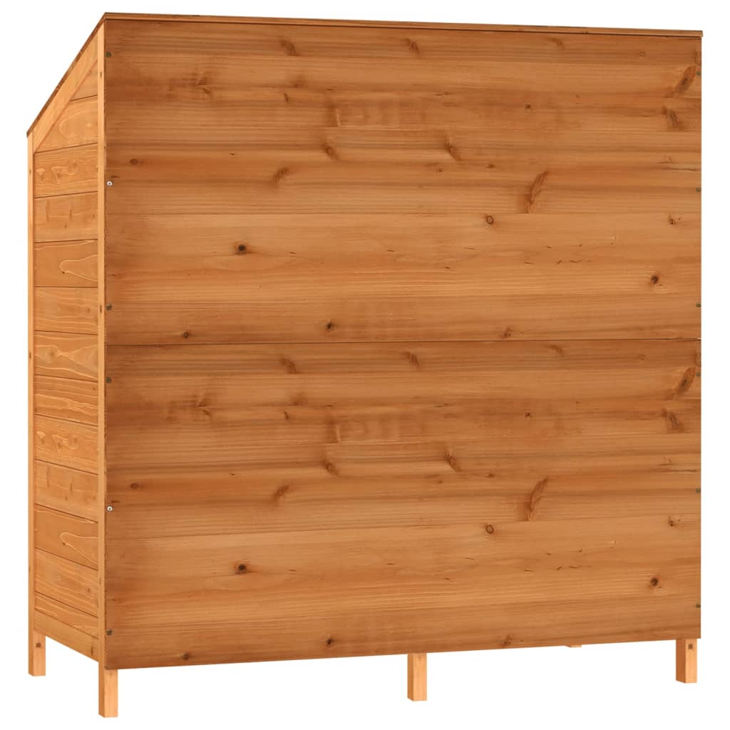 Garden Shed Brown 102x52x112 cm Solid Wood Fir