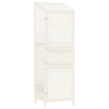 Garden Shed White 55x52x174.5 cm Solid Wood Fir