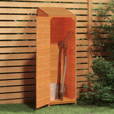 Garden Shed Brown 55x52x174.5 cm Solid Wood Fir