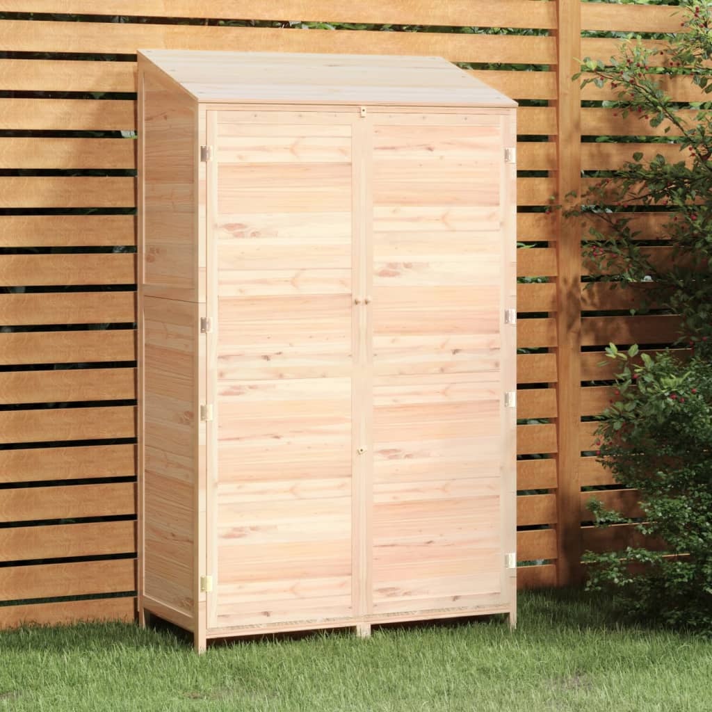 Garden Shed 102x52x174.5 cm Solid Wood Fir