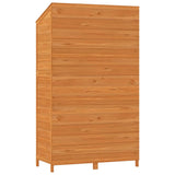 Garden Shed Brown 102x52x174.5 cm Solid Wood Fir